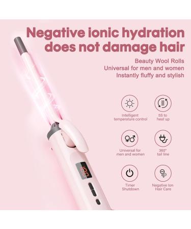 1 Inch Rotating Curling Iron - Manual Curler with LED Display for All Hair Types Perfect for Beginners - International Shipping Available - Buy Online on GoSupps.com
