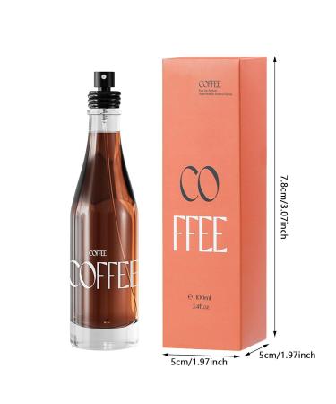 Coffee Perfume for Women Long Lasting Eau de Toilette Coffee Fragrance Unique Perfume Bottle Design Gifts for Women 3.4 Fl Oz (100ml) - Buy Online on GoSupps.com