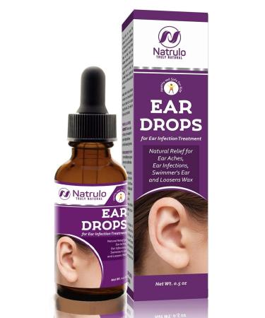 Natural Ear Drops for Ear Infection Treatment – Homeopathic Eardrops for Adults, Kids, Baby, & Pets – Relieves Ear Aches, Infections, Swimmer's Ear, & Loosens Wax – Kids Safe Ear Treatment Made in USA