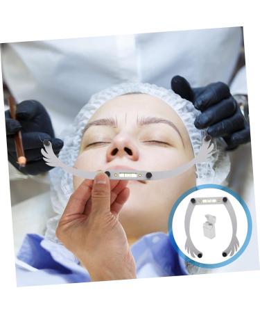 Beavorty 5pcs white white outfit eyebrow shaping kit eyebrow mapping tool eyebrow line aluminum alloy - Buy Online on GoSupps.com