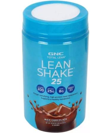 GNC Total Lean Rich Chocolate Shake 29.3 oz - 25g Protein - Weight Management Shake - Buy Online on GoSupps.com