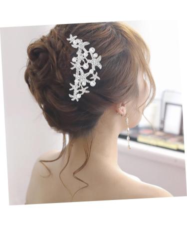 Ipetboom Bride Insert Comb Tiara Wedding Hair Comb Bridal Headdress Wedding Headpiece Pearl Hair Comb Bride Alloy Accessories - Buy Online on GoSupps.com