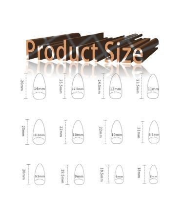 Bronze Chrome Press on Nails - Medium Almond & Stiletto | Bling Design Glossy Mirror Metal Acrylic - Perfect for Daily Party Wear | Stick on Nails for Women & Girls - Buy Online on GoSupps.com