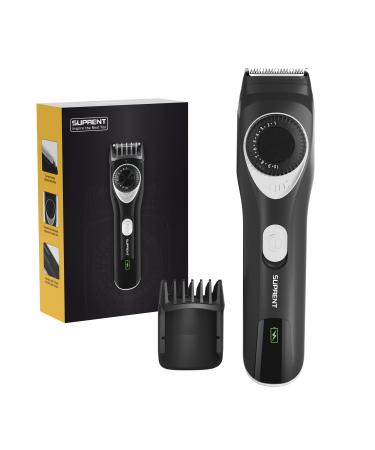 SUPRENT Adjustable Beard Trimmer for Men, Cordless Electric Beard Trimmer with Precision Dial, 19 Length Settings Mustache Trimmer, USB Rechargeable