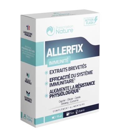 Prescription Nature - ALLERFIX - Food Supplement - Helps Maintain Allergy Resistance - 15 Capsules