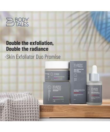 Skin Exfoliator Duo: AHA-BHA Face Serum & Moisturizer Set - No Parabens Sulphates Silicones | International Shipping - Buy Online on GoSupps.com