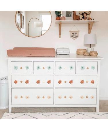 Funlife Starburst Daisy Wall Decal - Transparent Peel and Stick Stickers for Nursery, Bedroom, Playroom - Kids Wall Art Decor - Buy Online on GoSupps.com