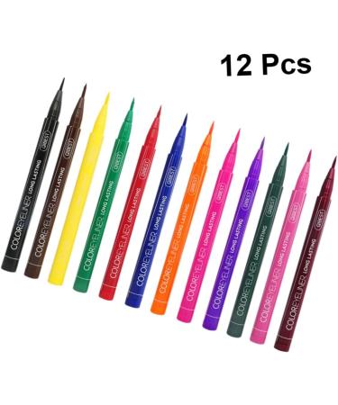 FOMIYES 36 Pcs Neon Eye Liner Pen Waterproof Liquid Eyeliner Liquid Eyeliner Pencil Set Makeup Matte 1 count (Pack of 1) As Shownx3pcs - Buy Online on GoSupps.com