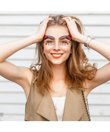 4th of July Temporary Tattoo Set - Patriotic Independence Day Face & Body Tattoos - 10PCS - Buy Online on GoSupps.com