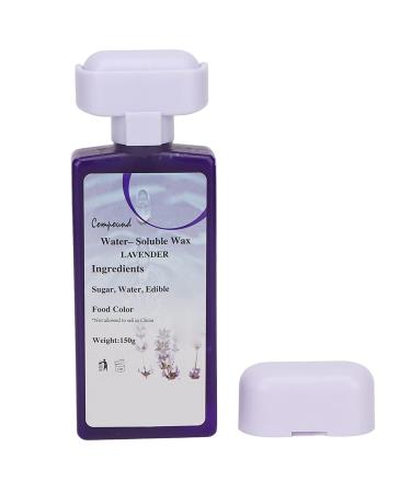 Roll-on wax refill 140 ml long-lasting hair removal for body legs arms portable design with wax strips and warmer suitable for private and (lavender)