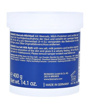 Biomaris Sea Salt Milk Bath 400g Luxurious Bath Soak for Relaxation & Skin Nourishment | International Shipping Available - Buy Online on GoSupps.com