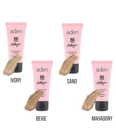 aden BB Cream With SPF 15 - 30ml | Collagen Anti-Acne & Anti-Blemish Moisturizing Light Coverage - Made in Europe (03 Sand - Buy Online on GoSupps.com
