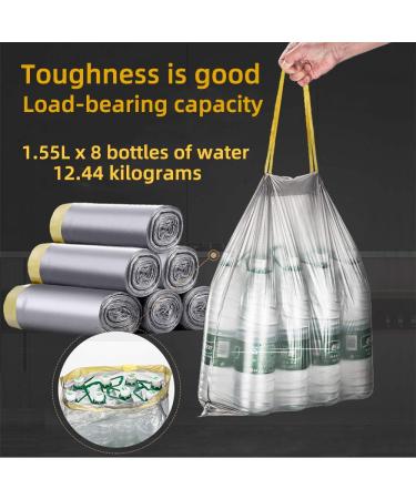 RTBQJ-At 12L Trash Bags with Handle - Tear-Resistant Liquid-Tight Opaque Garbage Bags + Fixing Tape (45x50cm 75 Pieces) - Ideal for International Shipping - Buy Online on GoSupps.com