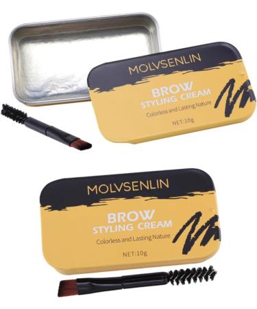 PLAFOPE 2 Pcs Eyebrow Styling Cream Brow Wax Eyebrow Soap Eyebrow Shaping Wax Lip Gloss Kit Wax Stick - Buy Online on GoSupps.com