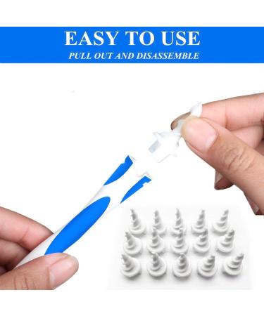Q Grips Earwax Removal-Spiral Ear Wax Removal Tool Reusable Earwax Removal Kit Safe Ear Cleaner with 16 Pcs Soft and Flexible Replaceme - Buy Online on GoSupps.com