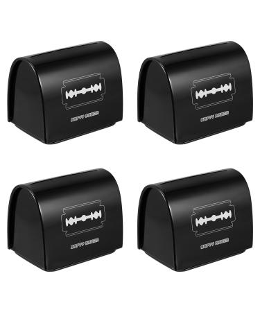 Beaupretty 4PCs Razor Disposal Fall Laps Donors Casesafe Using Safety Razor Storage Bank for Barbershop Salon