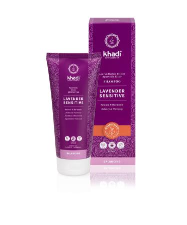 khadi Naturkosmetik Ayurvedic Elixir Shampoo Lavender Sensitive 200 ml - Buy Online on GoSupps.com