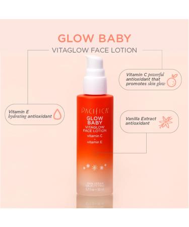 Pacifica Beauty Glow Baby VitaGlow Face Lotion & Eye Bright Eye Cream Set - Vegan Skincare Vitamin C Moisturizer Brightener Hyaluronic Acid Caffeine - International Shipping Available - Buy Online on GoSupps.com