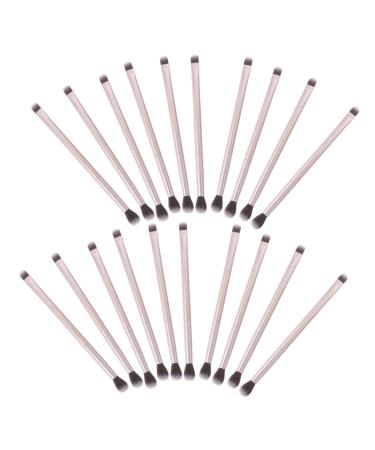 WOONEKY 20pcs Double Brush Makeup Brush Makeup Tool Brush for Makeup Blending Brush Golden