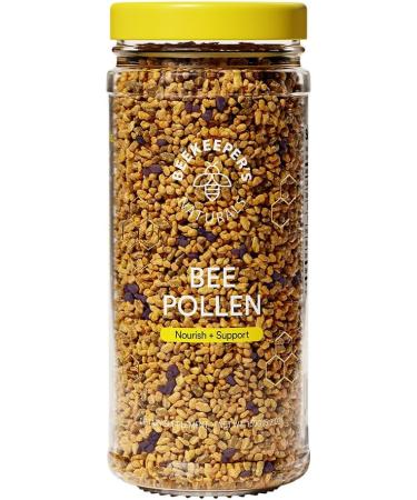 BEEKEEPER'S NATURALS Bee Pollen - 100% Raw Bee Pollen Granules, Natural Preserved Enzymes, Source of Vitamin B, Minerals, Amino Acids & Protein - Paleo & Keto Friendly, Gluten Free (5.2 oz)
