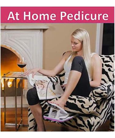 Stedi Pedi Pro Professional Home Pedicure Kit with Magnifier, Drying Fan & Task Light - Pink - Buy Online on GoSupps.com