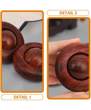 Healvian Hand Massager | Thai Massage Roller Ball for Deep Tissue Relief | Wooden Muscle Massage Device for Shoulders Neck Arms & Feet - Buy Online on GoSupps.com