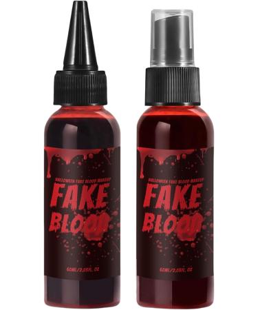  G n rique Washable Artificial Blood 60ml Halloween Makeup Kit Safe Multipurpose Liquid for Cosplay Outdoor Films Horror Parties Photography Stage Performances - Buy Online on GoSupps.com