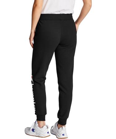 Champion Women's Powerblend Fleece Joggers - Medium Black | Jogger Sweatpants for Women - Buy Online on GoSupps.com