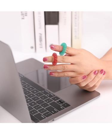 12 Pieces Acupressure Rings-Spiky Sensory Finger Rings Acupuncture Rings Fidget for Silent Stress Reducer and Massager Improves Blood Circulation 12 Pcs - Buy Online on GoSupps.com