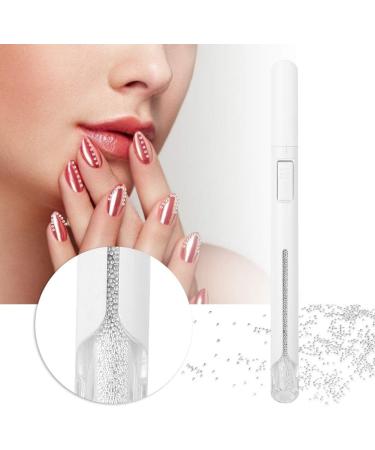 Nail Bead Pen for Manicure 2800 Metal Balls Nail Art Tool with Steel Balls Non-Deformation and (silver) - Buy Online on GoSupps.com