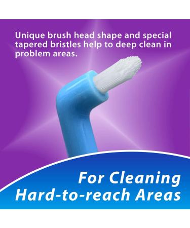 End Tuft Brush for Crowns, Bridges, Implants, and Teeth Gaps - Pack of 3 - Buy Online on GoSupps.com
