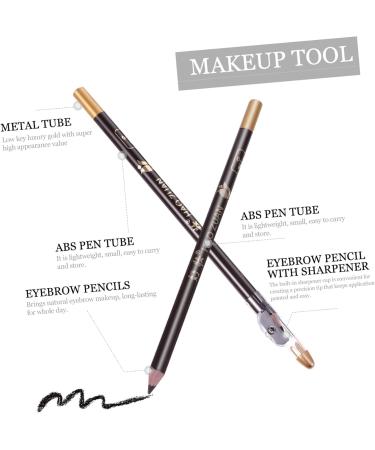Outanaya 8pcs Pencil Sharpener Eyebrow Pencil Beauty Cosmetic Tool Pencils Eyebrow Pencil Black Wooden 1 count (Pack of 1) Coffee - Buy Online on GoSupps.com