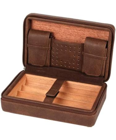 Cigar Boxs Humidors Humidor Cigar Box Cigar Humidor Case Cecigar Travel Leather Humidor Box with Humidifier Removable Cetray