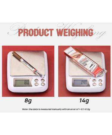  DASAWADA 2 in 1 Eyebrow Pencil & Gel with 4 Tips Tip Eyebrow Contour Pencil Natural Makeup (02# Dark Brown) - Buy Online on GoSupps.com