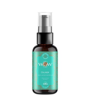 MKS eco WOW Oilixir Multi-Use Hair & Skin Oil Halcyon Scent - 2 fl oz - Free From Silicones Sulfate Cleansers Parabens Gluten Mineral Oil & Petrolatum - Vegan Cruelty Free