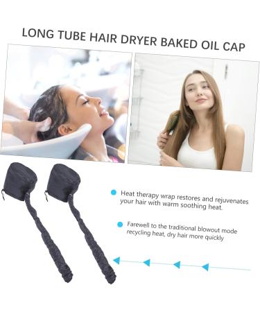 OHPHCALL 2pcs Dry Hair Cap Conditioning Cap Steamer Caps Salon-use Hats Cappy Hat Thermal Heat Cap Black 190t - Buy Online on GoSupps.com