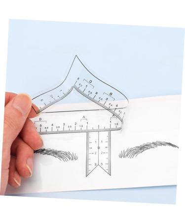 GLEAVI 10pcs Tools Stickers Convenient Eyebrow Ruler Eyebrow Shaper for Women Positioning Ruler Helmet - Buy Online on GoSupps.com