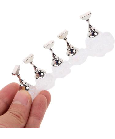 TOVINANNA Acrylic Nail Display Stand Magnet Nail Practice Holder Magnetic Nail Practice Stand Fingernail Diy Nail Stand for False Nail Manicure Tool Salon - Buy Online on GoSupps.com