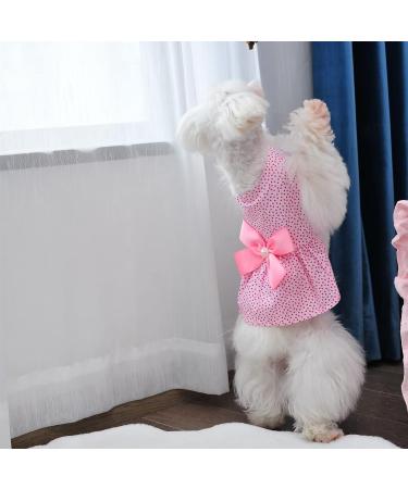 Petroom Pink Stars Dog Dress | Small Dogs & Cats Apparel (Medium) - Buy Online on GoSupps.com