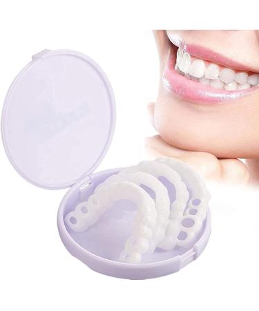 icehao Denture Teeth Temporary Fake TeethSnap On Veneers  Snap in Teeth for Men and Women Cover The Imperfect Teeth No Pain No Shot No Drilling Fix Confident Smile(2 Pcs)