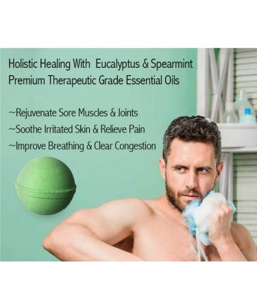 18 Therapeutic Eucalyptus Bath Bombs for Sore Muscles - Best Bath Bomb Gift Set for Men & Women - Buy Online on GoSupps.com