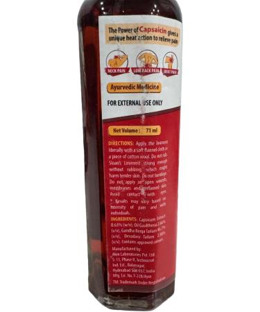 Sloan's Liniment (70ml) 100% Ayurvedic Safe & Effective Formula - Buy Online on GoSupps.com