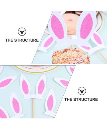 TOYANDONA 30pcs Rabbit Ears Plug Easter Cupcake Pick Cake Toothpicks Birthday Cake Supplies Birthday Cake Topper Bunny Ear Cake Toppers Dessert Toothpicks Happy Wood Baby Party Supplies Food - Buy Online on GoSupps.com