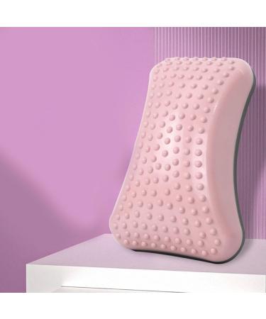 Hongjingda Inflatable Lumbar Support Pillow - Ergonomic Back Cushion for Posture Correction & Spine Health - Pink with Gas Needle - Buy Online on GoSupps.com