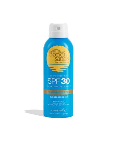 Bondi Sands Fragrance Free Sunscreen Aerosol Mist SPF 30 | Hydrating Broad Spectrum Protection  Sheer  Water Resistant  Reef Friendly* | 5.64 Oz/160 g