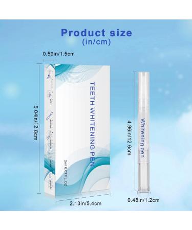 Kingheroes Teeth Whitening Pen (4 Pcs) - 30+ Uses, Effective & Painless with No Sensitivity - Travel-Friendly & Easy to Use for Beautiful White Smile - Natural Mint Flavor - Buy Online on GoSupps.com