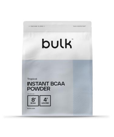 Bulk Instant BCAA Powder 8g Branched Chain Amino Acids per Serving Tropical 500g