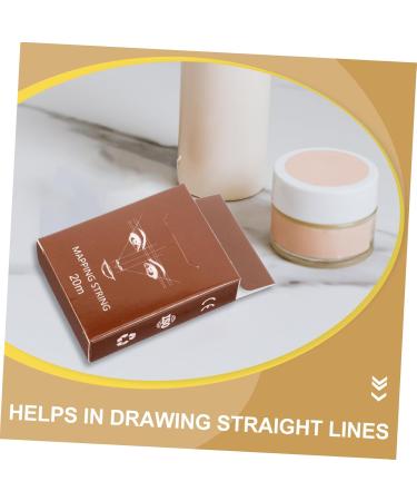 Hemoton Microblading Eyebrow Ink 1 Box String Ruler Ink Brow Mapping Supplies Eyebrow Drawing Aids Draw a Line Tool Brow Liner 6.10X4.60X1.80CM Light Brown - Buy Online on GoSupps.com
