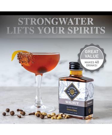 Strongwater Black Walnut Bitters - Rich Nutty Flavor for Cocktails (40 Servings) - Buy Online on GoSupps.com