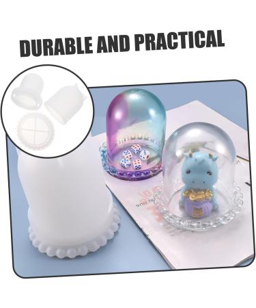 NUOBESTY 1 set 3 pcs Silcone Hand Supplies Diy of Base Molds Display Dice Dome Jar with Crafts Mold Crystal As Shown 9.8x9.6cm - Buy Online on GoSupps.com